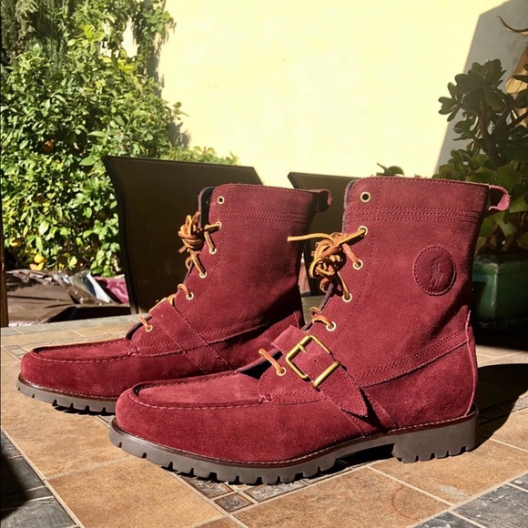 Polo Ralph Lauren Other - Deep burgundy Polo boots🔥🔥🔥🔥🔥🔥